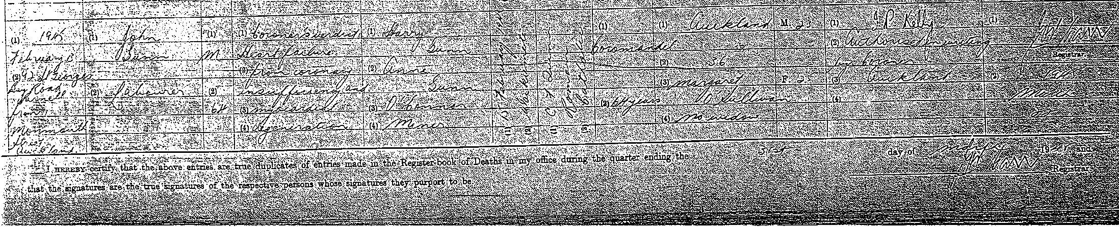 Death Cert John Jack Gunn